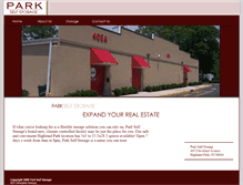 Tablet Screenshot of parkselfstorage.com